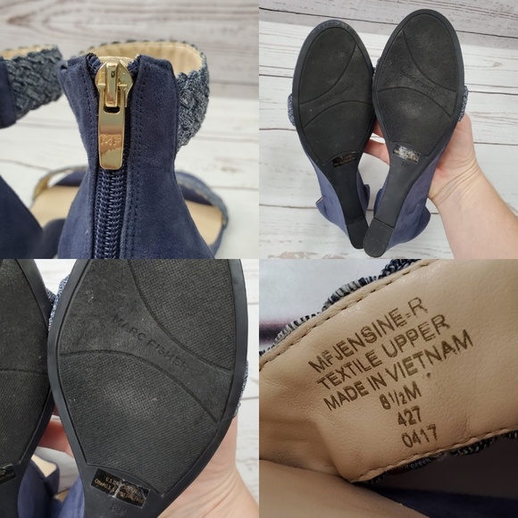 Marc Fisher Jensine braid ankle cuff wedge sandal - Picture 8 of 8